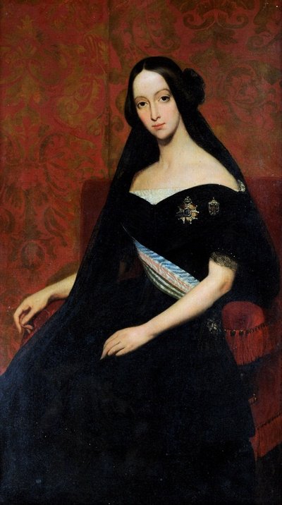 Retrato de la Princesa de Joinville - D. Francisca de Braganza de Francois Rene Moreau